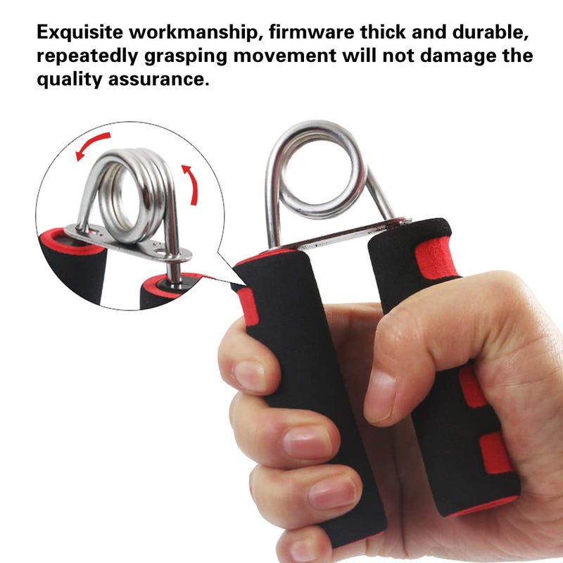 SHOWAY BOOMIBOO Hand Grip Strengthener, Hand Soft Foam Manual Exerciser, Rapid Increase of Wrist, Forearm and Finger Strength Exercise Equipment, 2 Pack - Image 2