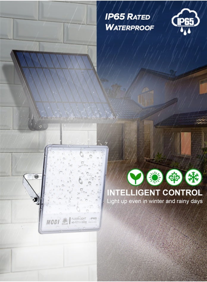 73Hours Solar Flood Light 285x330mm Three Color Warm Neutral White Remote Control IP65 Waterproof Outdoor Garden Yard Security Lighting Energy Saving Long Working Time - Image 3
