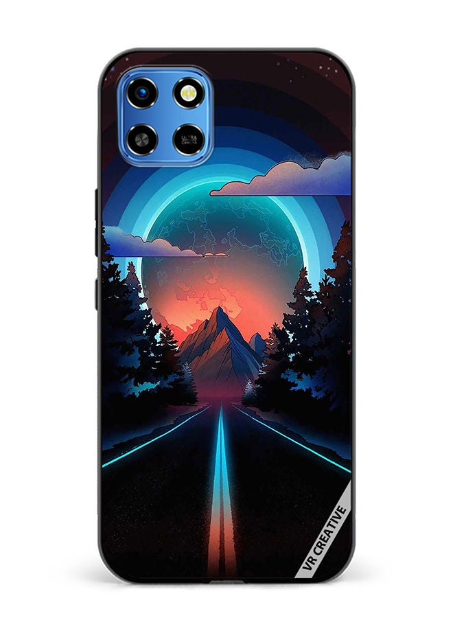 VR CREATIVE Protective Case Cover For Infinix Smart 6 HD Road To Paradise Design Multicolour - Image 1