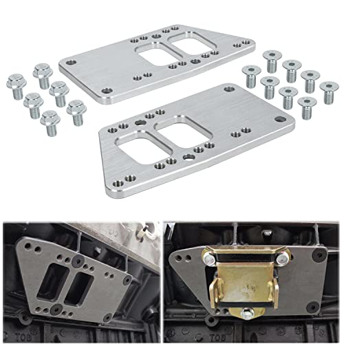 BAGARAATAN LS Swap Motor Mounts Adapter Plates,LS Conversion Adjustable Universal Swap Bracket Small Block,Billet Aluminum Engine Mounts for LS1 LS3 LS2 LQ4 LQ9 LS6 L92 L99 L33 LR4 for SBC Vehicle - Image 3