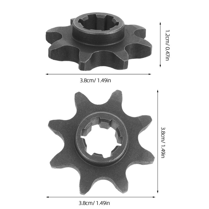 8T Front Chain Sprocket For 420 Mini Bike 50cc 80cc Moped Transmission - Image 3