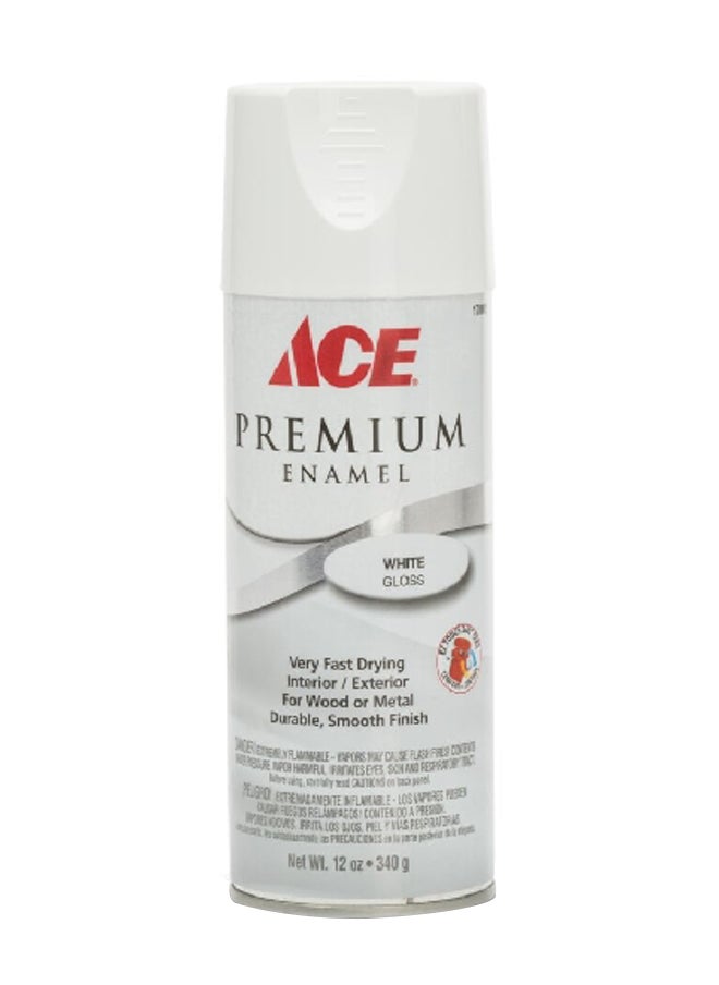 ACE Premium Gloss Enamel Spray Paint White 340 g 17000 