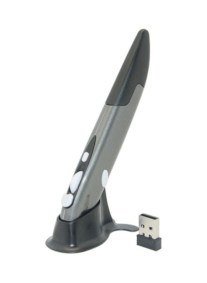 NIBEMINENT Universal Wireless Optical Pen Mouse For Laptops Desktops Computer 29g Grey  - Image 1