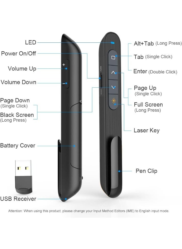 N27 laser pointer,presentation pointer remote control,powerpoint wireless presenter remote - Image 5