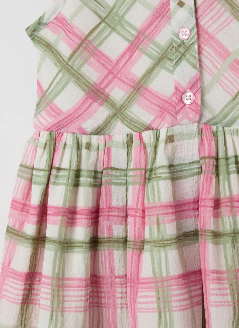 Ovs Plaid Ruffle Dress