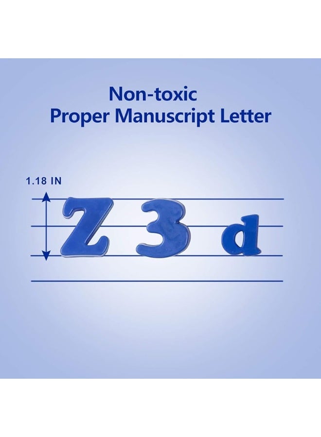 kizh Magnetic Letters Numbers Alphabet ABC 123 Fridge Magnets Plastic Educational Toy Set Preschool Learning Spelling Counting Uppercase Lowercase Math for 3 4 5 Years Kids78 pcs - Image 1