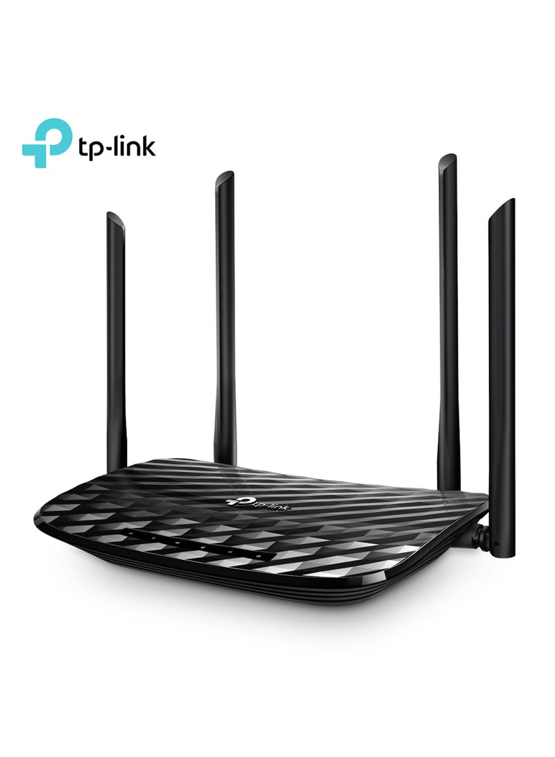 تي بي لينك راوتر جيجابت لاسلكي بتقنية MU-MIMO طراز Archer A6 أسود - Image 1