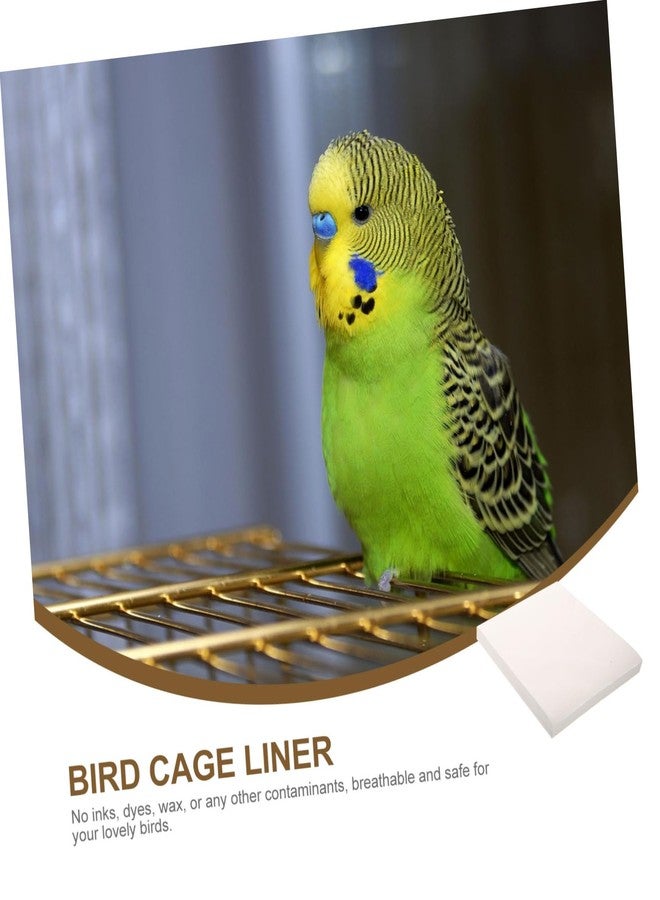 سوبفوكس بطانة قفص الببغاء من SUPVOX، 100 قطعة، بطانة ورقية مانعة للتسرب، حصائر قفص الطيور عديمة الرائحة - Image 3