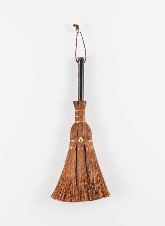 Namzi Small Metal Dustpan and Brush Set Heavy Duty Vintage Dust Pan Natural Handmade Broom Dust Shovel for Fireplace Garage Workshop Tabletop - Image 5