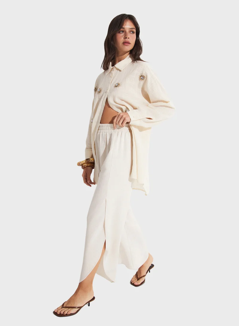 جون High Waist Pants