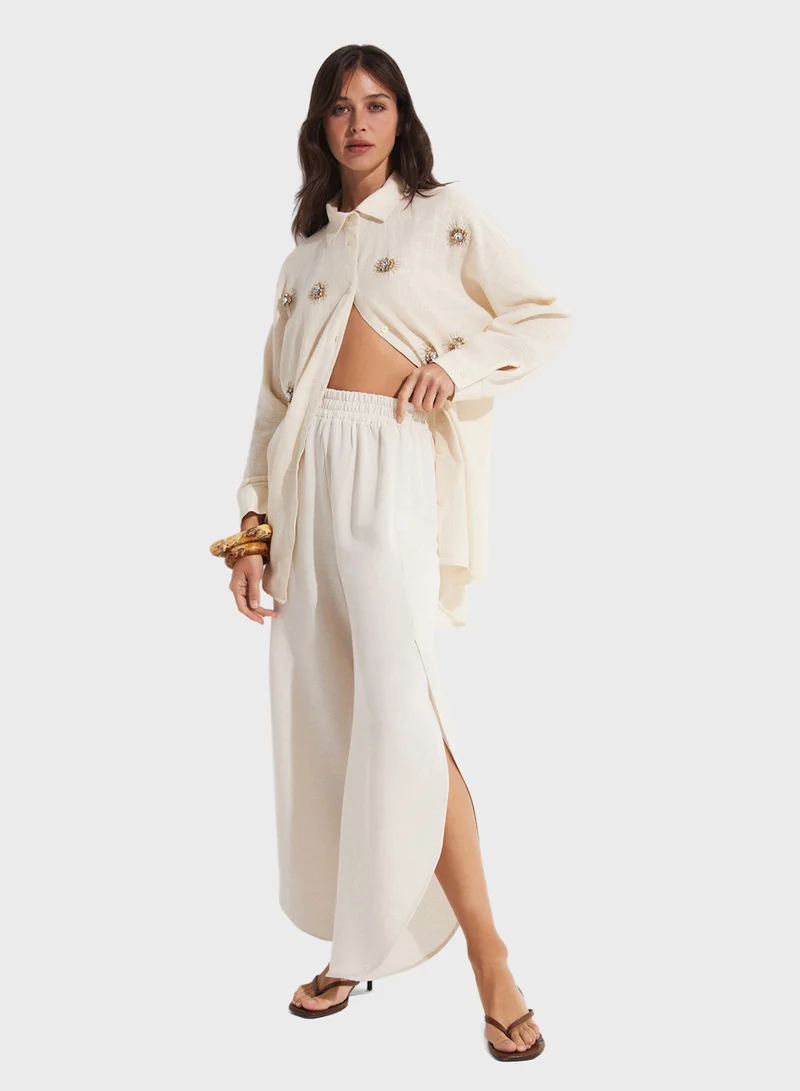 جون High Waist Pants