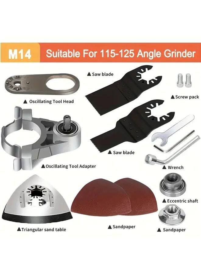 M14 Stainless Steel Triangle Disc Angle Grinder Adapter Kit For DIY And Professional Use - Image 3