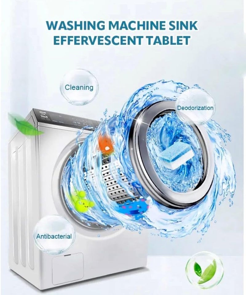 Washing Machine Cleaner Descaler Deep Cleaning Tablets For HE Front Loader & ... - Image 5