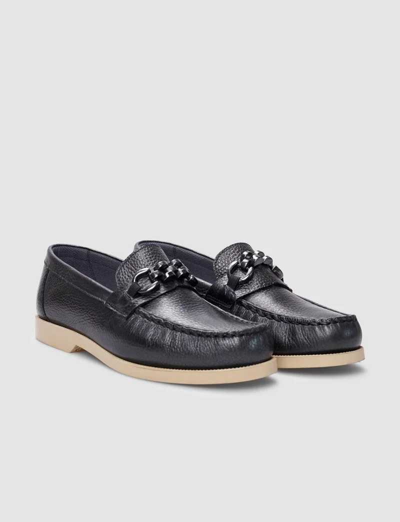 كاباني Leather Smoked Buckle Women's Casual Shoes