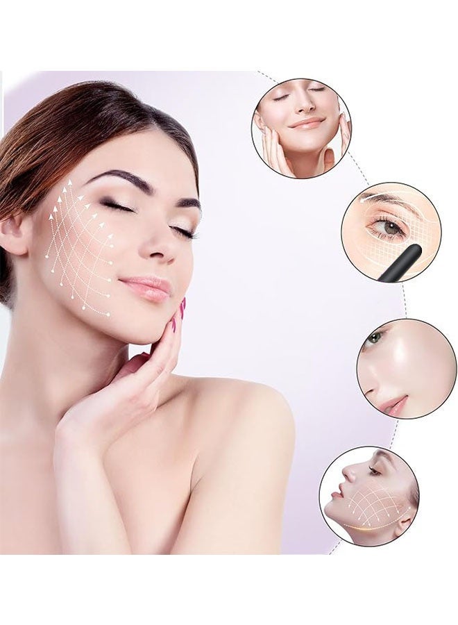 abib Rechargeable Facial Massager, Facial Beauty Roller for Lifting, Firming Massager Tool for Facial Rejuvenation and Sculpting, Reduces Puffiness in Skin Care, 10 Gears, Black - Image 2
