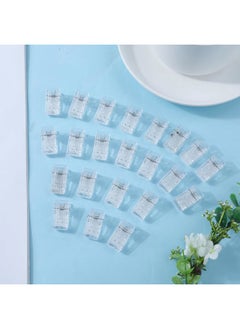 SAVITA 25pcs Transparent Adhesive Plastic Clips, Self-Adhesive Spring Clips for Photos, Posters, Documents, Home Office  - Image 3