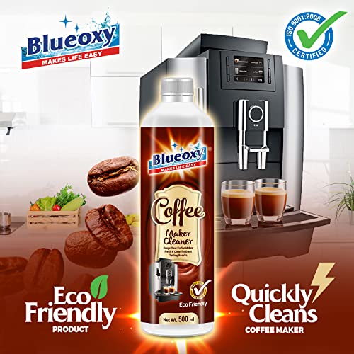 BLUEOXY Coffee Maker Cleaner & Descaling Liquid | For Keurig, Nespresso & All Coffee Machines | Keurig Espresso Coffee Machine Cleaner and Descaler | Ecological Formulation | 500 ML | QTY 1 - Image 2