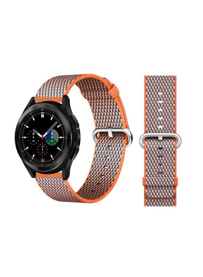 Perfii Replacement Band For Samsung Galaxy Watch4 Orange Check - Image 1