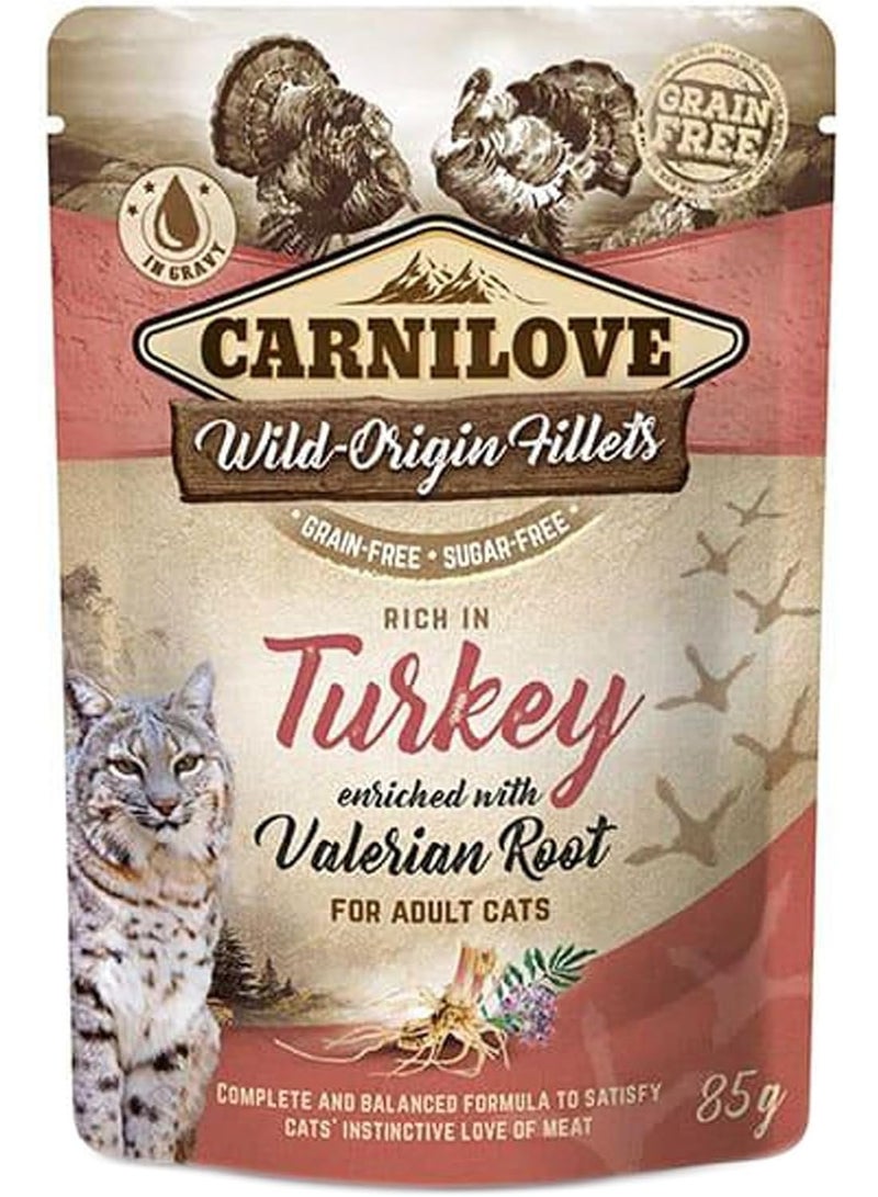 Carnilove Wet Food for Cats Turkey and Sardine, 85g