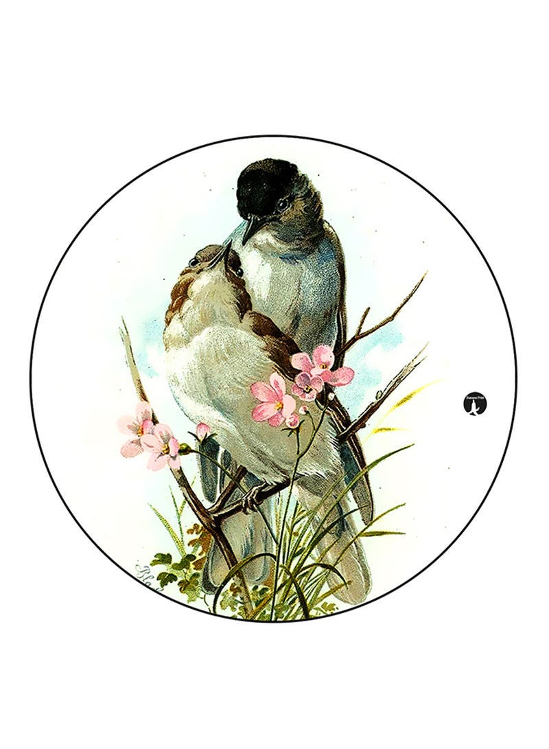 Birds Printed Mouse Pad  Multicolour