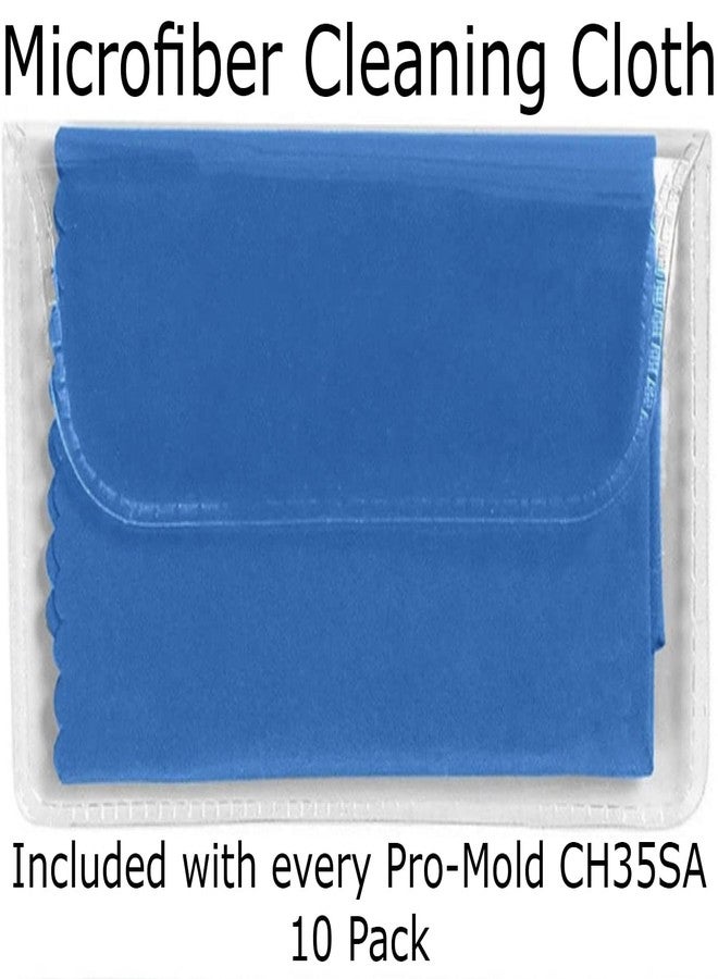 Pro-Mold 10-Count Pro-Mold 35pt EZ-Snap Trading Card Holders Holds Sleeved Card UV Protection CH35SA with Cleaning Cloth - Image 4