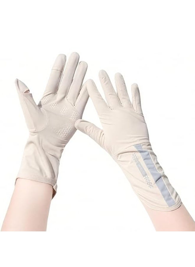 jaexest Protection UV Gloves for Women & Men - UPF 50+ Full Finger Touchscreen Driving Gloves with Anti-Slip Grip, Breathable Sun Protective Gloves for Cycling, Running, Outdoor Activities​ - Image 2