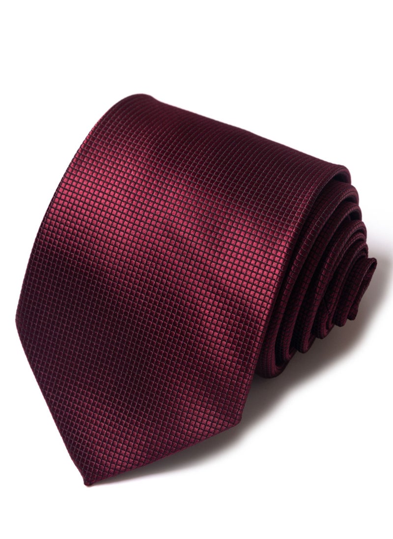 Generic Polyester Necktie Wine Red 