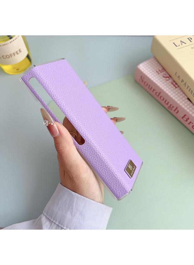 S-TOP Case For Huawei Mate Xs 2 Transparent Edge Litchi Texture Phone Case - Image 5