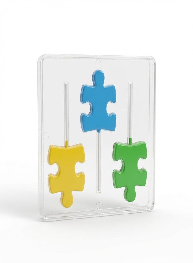 Lollipops Autism Puzzle Piece Lollipop Chocolate Candy Mold 3420 - Image 5
