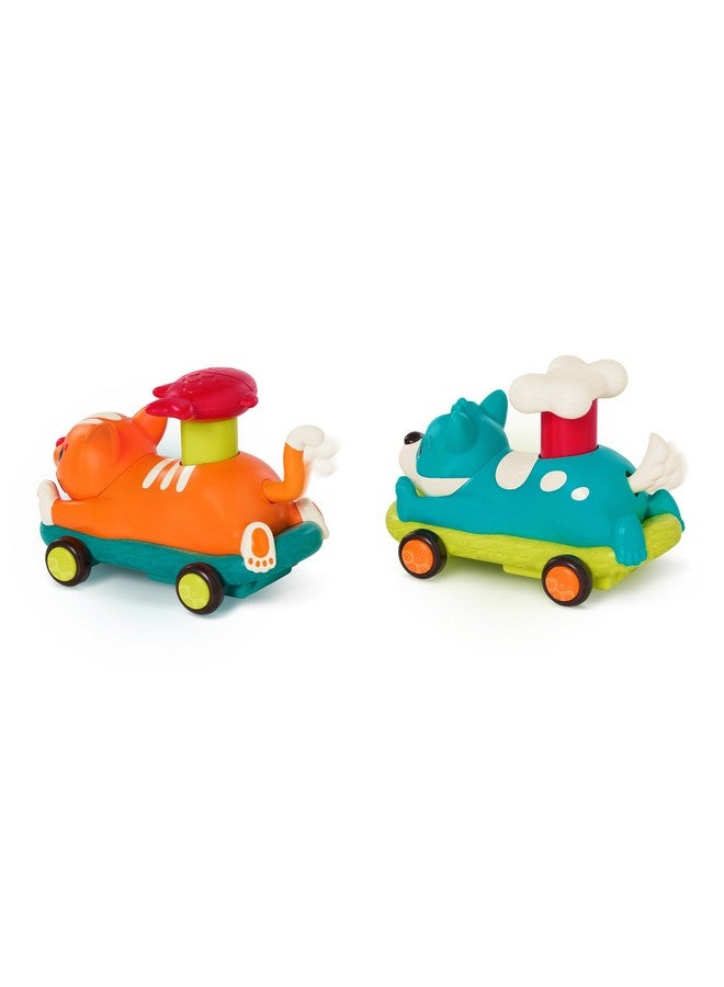 B. toys - Push & Go Toy Cars - Cat & Dog Vehicles - Toy Cars for Babies, Toddlers - Animal Toys - 18 Months + - PawMobiles - Image 2