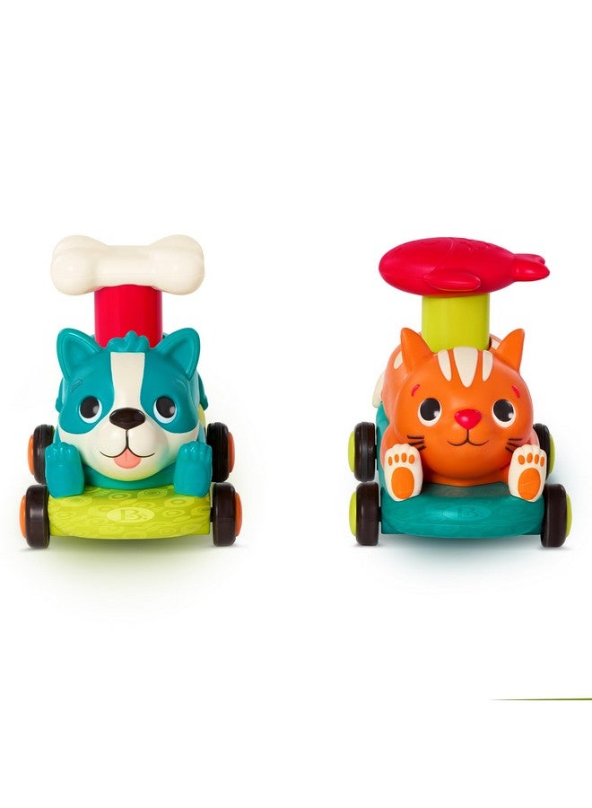 B. toys - Push & Go Toy Cars - Cat & Dog Vehicles - Toy Cars for Babies, Toddlers - Animal Toys - 18 Months + - PawMobiles - Image 3