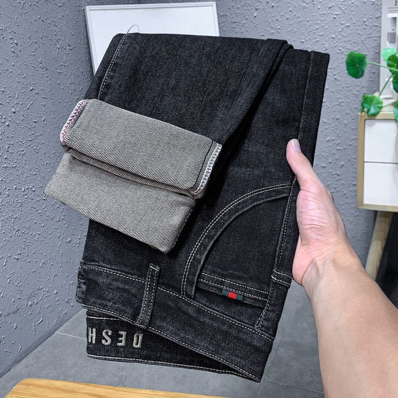 Unisex Classic Denim Jeans Loose Fit Daily Outdoor Wear - Image 1