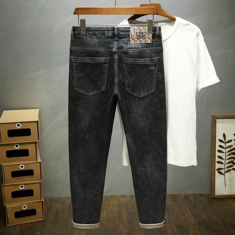 Unisex Classic Denim Jeans Loose Fit Daily Outdoor Wear - Image 2
