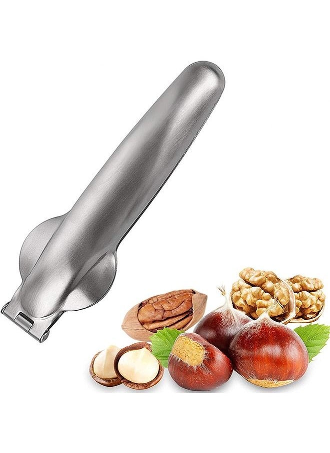 HS - Nutcracker Chestnut Clip, Nut Cracker Sheller Walnut Pliers, Metal Nut Opener Plier, 304 Stainless Steel Kitchen Tools - Image 1