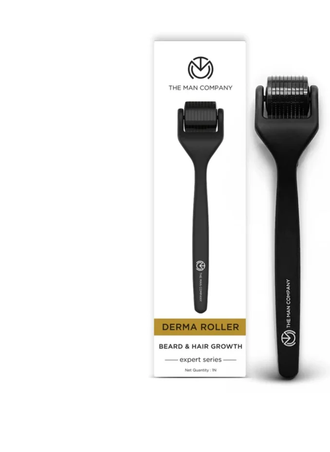The Man Company Derma Roller For Men, Scalp And Beard, Activates Hair Follicles, 540 (0.5 mm) Chromium Micro-Needles With Titanium Finish