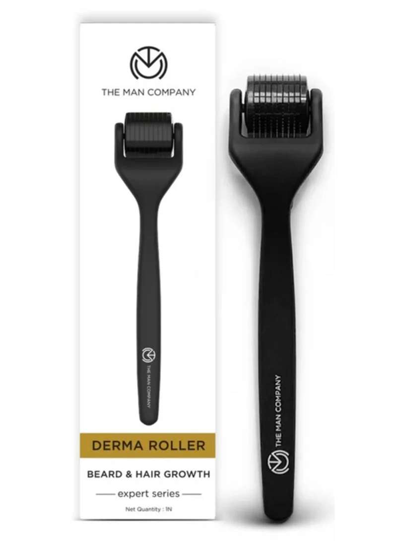 The Man Company Derma Roller For Men, Scalp And Beard, Activates Hair Follicles, 540 (0.5 mm) Chromium Micro-Needles With Titanium Finish