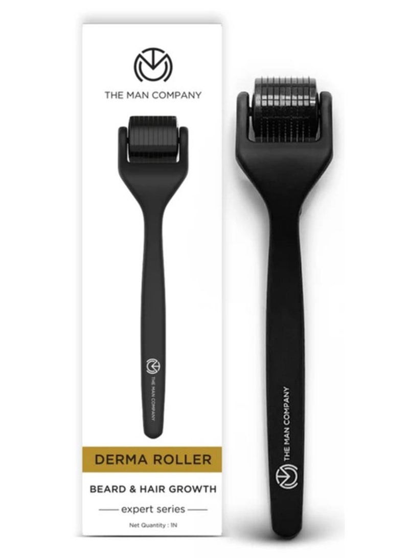 The Man Company Derma Roller For Men, Scalp And Beard, Activates Hair Follicles, 540 (0.5 mm) Chromium Micro-Needles With Titanium Finish - Image 1