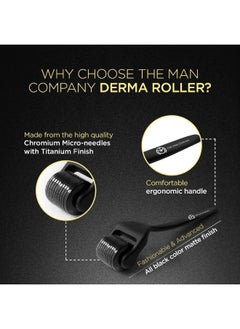 The Man Company Derma Roller For Men, Scalp And Beard, Activates Hair Follicles, 540 (0.5 mm) Chromium Micro-Needles With Titanium Finish  - Image 5