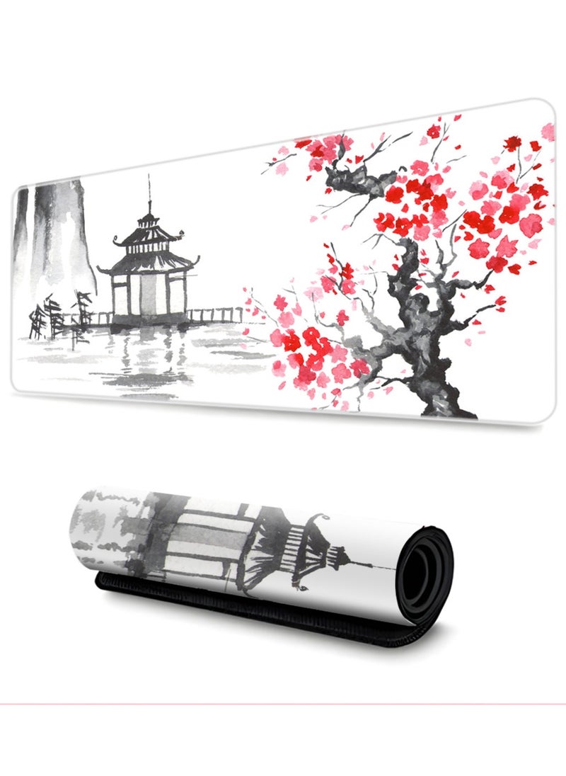 Y&D - Gaming Mouse Pad Extended Large Mat Desk Pad Stitched Edges Mousepad Long Non-Slip Rubber Base Mice Pad(31.5x11.8x0.12 Inch) - Image 1