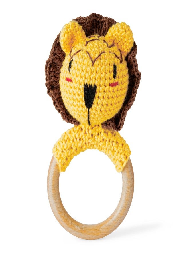 Jim N Jam Adorable Crochet Rattle Toy | Beautiful and Colorful Charactar | Perfect for Babies Playtime (Yellow) - Image 1