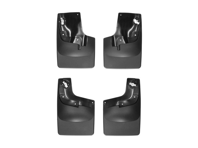 WeatherTech Custom No Drill Splash Guard MudFlaps for Colorado, Canyon - Front & Rear Set (110049-120049), Black - Image 1