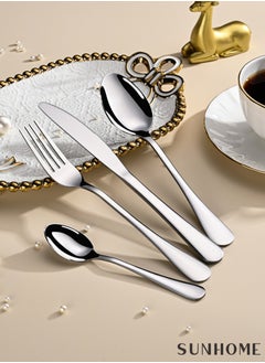Sunhome SUNHOME 24-Piece Stainless Steel Cutlery Set Silver  - Image 2