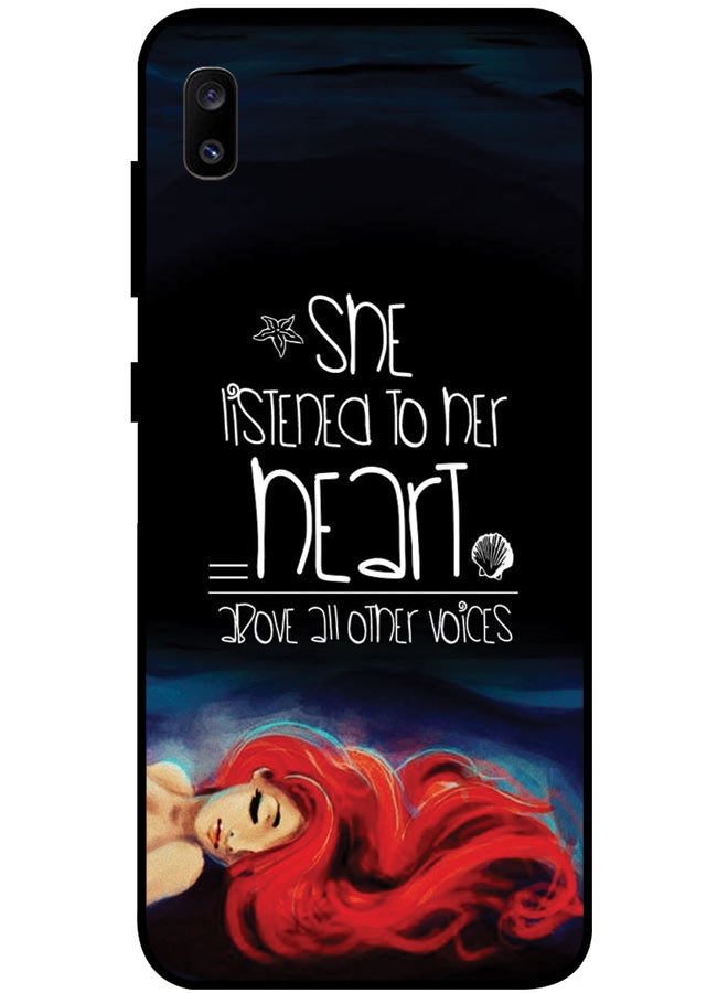 EYE CATCH Protective Case Cover For Samsung Galaxy A20 Smart Series Printed Protective Case Cover for Samsung A20 She Listened To Her Heart Above All Other Voices - Image 1