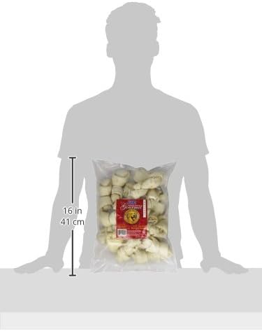 Cadet Premium Grade Beef Hide Dog Chews 45 LongLasting Knotted Rawhide Bones SingleIngredient Natural Flavor 2 Pound - Image 3