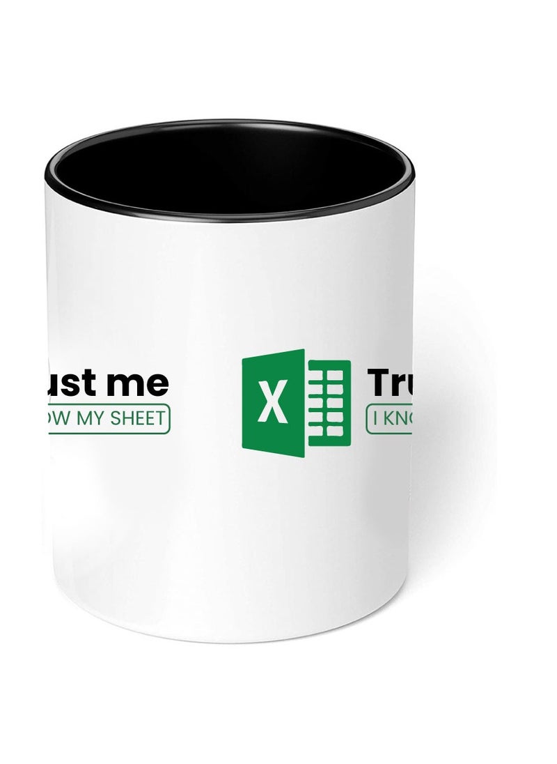 PRINTSHOP4ME Excel Cheat Sheet Printed Coffee Mug - Accountant Gift for Employees - Excel Mug - Group Excel Shortcut Coffee Mug - Birthday Gifts for Coworkers - Colleagues - Friends and Family  - Image 4