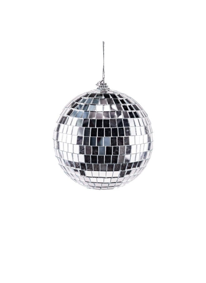 Gulf Flowers Gulf Flowers Christmas Ball – Metallic Grey Ornament for Tree & Holiday Decoration 