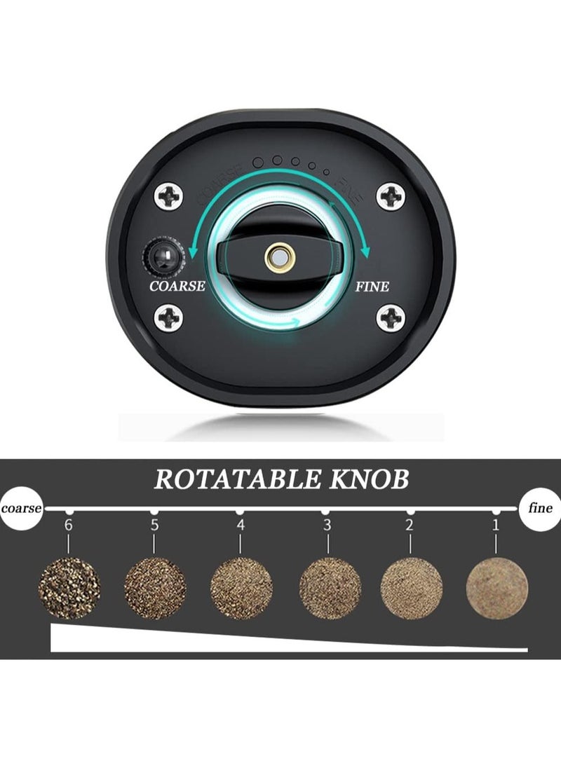 Pushbutton TypeC Lithium Motor Body Rechargeable ABS Plastic Material/Electric Pepper Grinder