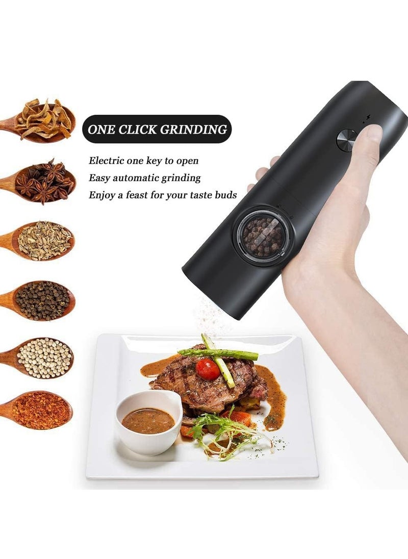 Pushbutton TypeC Lithium Motor Body Rechargeable ABS Plastic Material/Electric Pepper Grinder