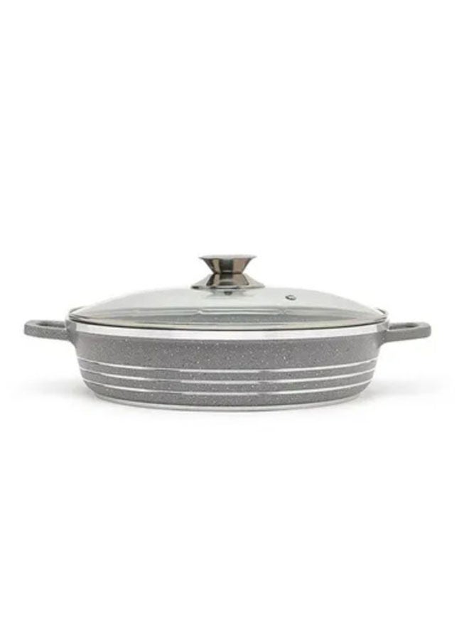 DESSINI Non-Stick Shallow Casserole 36 cm Grey/Clear  - Image 2