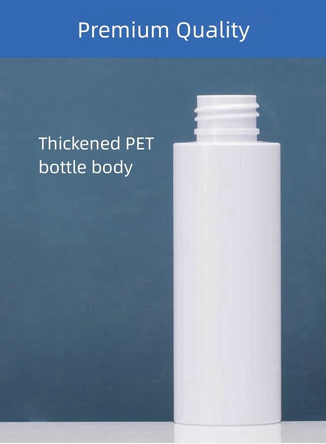 دبليو أيه أو كي أن زجاجة رذاذ من مادة PET زجاجة فارغة، زجاجة رذاذ رفيعة محمولة سعة 200 مل (عبوة من قطعتين، أبيض) - Image 2